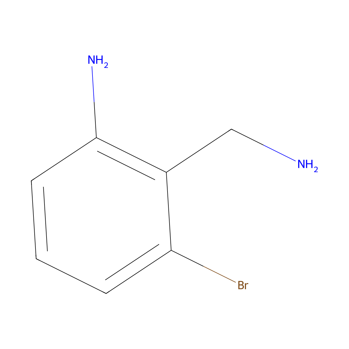 2-(Aminomethyl)-3-bromoaniline molecular structure, CAS 1260583-09-2