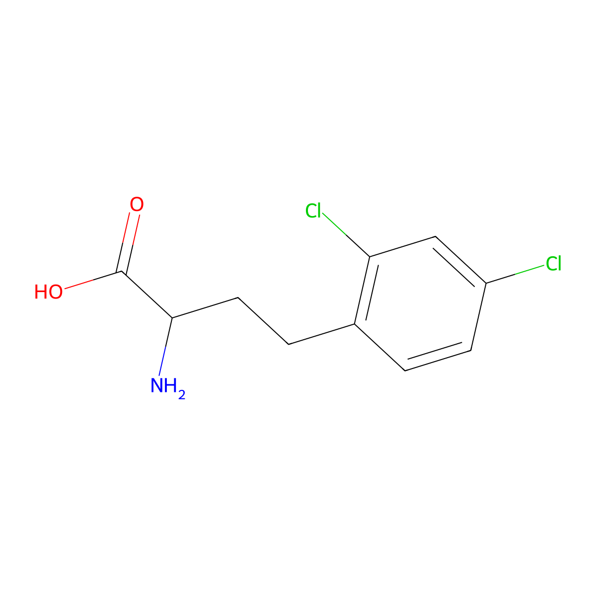 (R)-2-Amino-4-(2,4-dichloro-phenyl)-butyric acid molecular structure, CAS 1260587-52-7