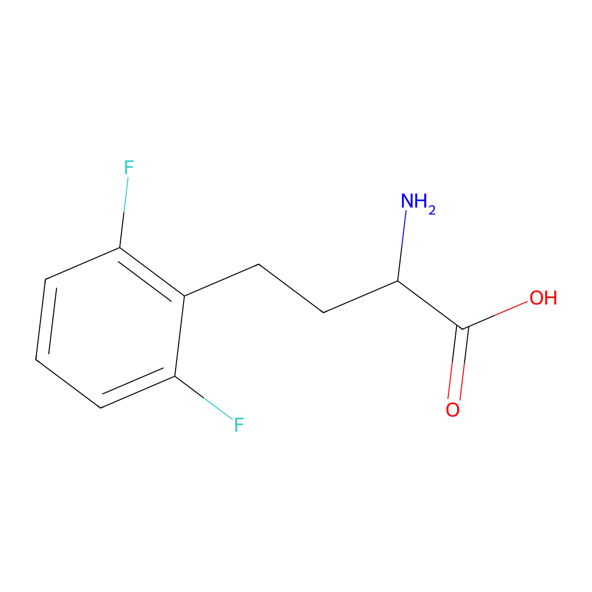 (S)-2-Amino-4-(2,6-difluoro-phenyl)-butyric acid molecular structure, CAS 1260587-55-0