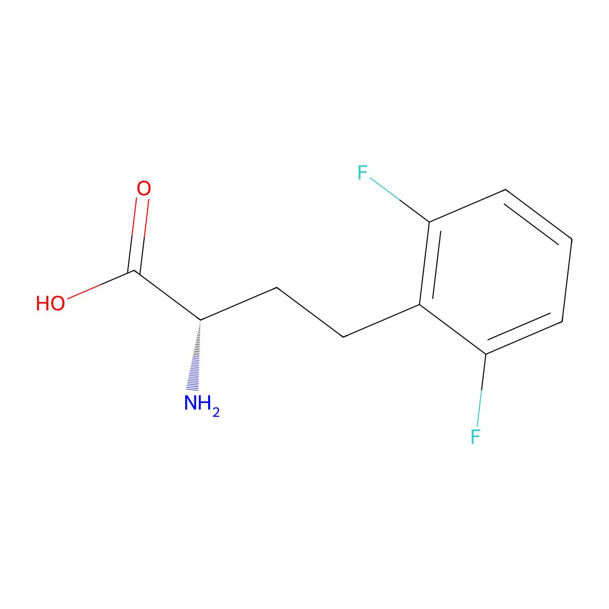 (S)-2-Amino-4-(2,6-difluoro-phenyl)-butyric acid molecular structure, CAS 1260587-55-0