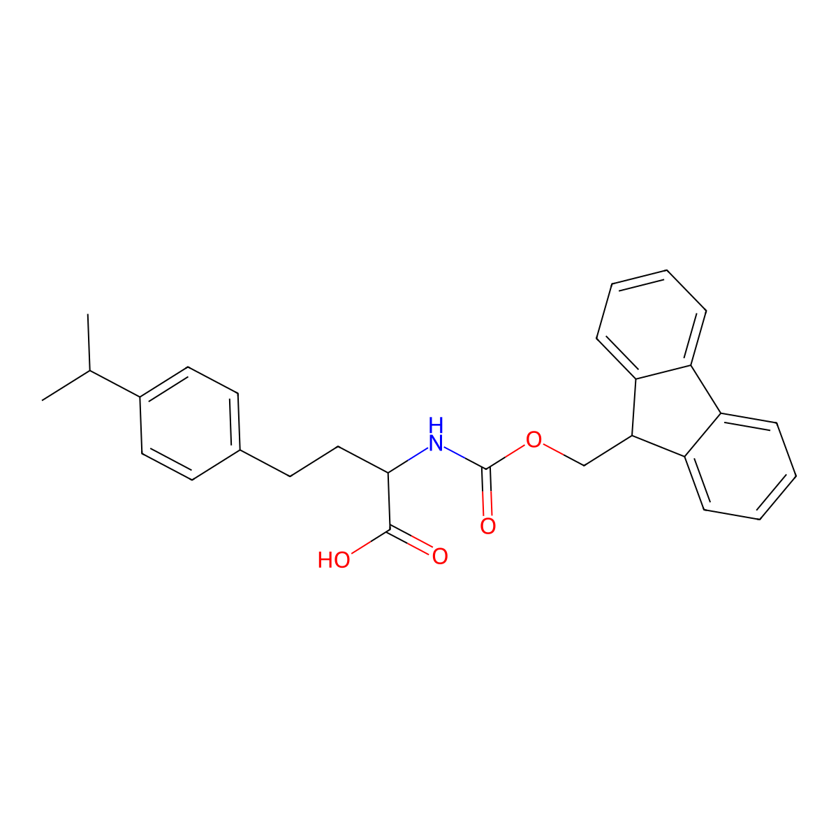 (S)-2-(Fmoc-amino)-4-(4-isopropylphenyl)butanoic acid molecular structure, CAS 1260587-70-9
