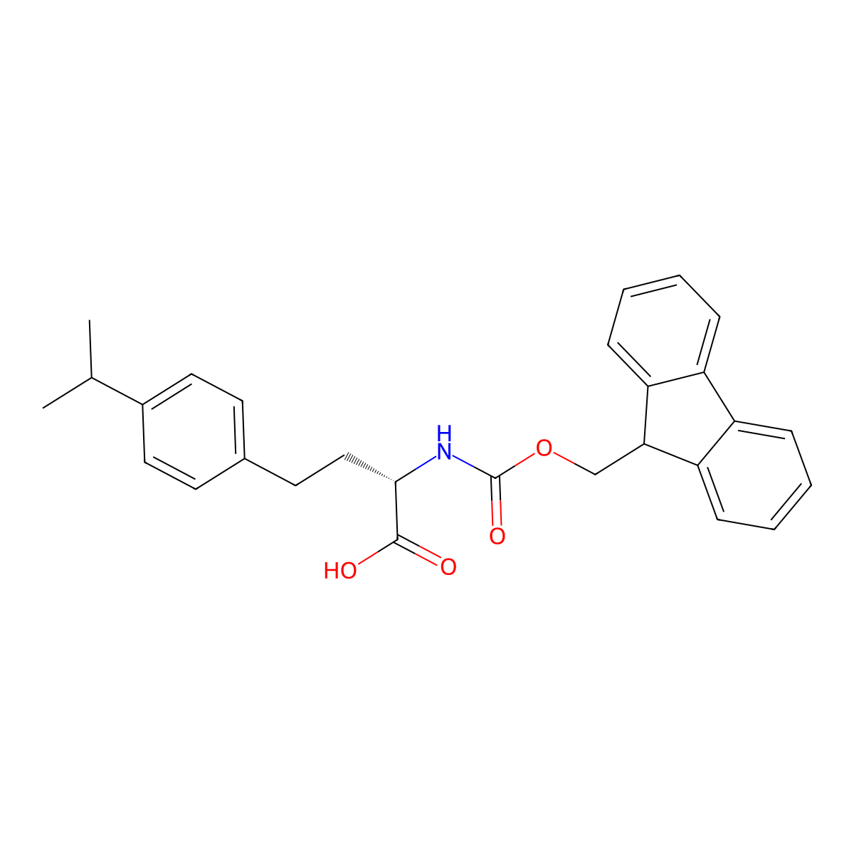 (S)-2-(Fmoc-amino)-4-(4-isopropylphenyl)butanoic acid molecular structure, CAS 1260587-70-9