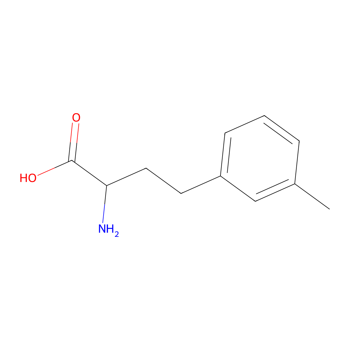(S)-2-Amino-4-(3-methylphenyl)butanoic acid molecular structure, CAS 1260589-05-6