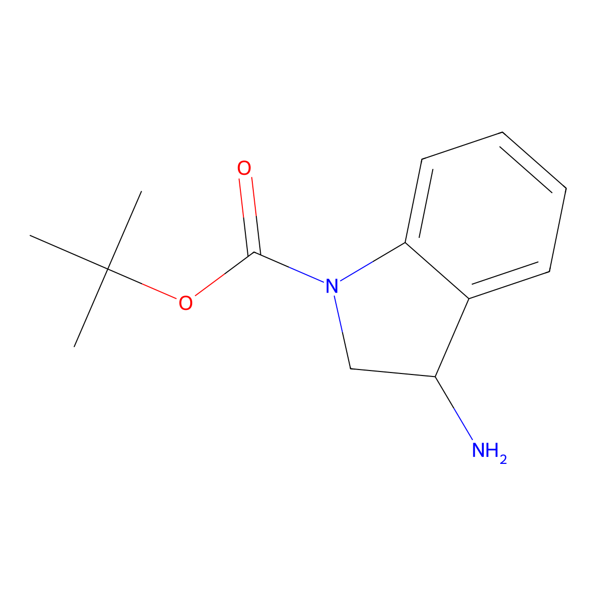 (S)-3-Amino-2,3-dihydro-indole-1-carboxylic acid tert-butyl ester molecular structure, CAS 1260591-53-4