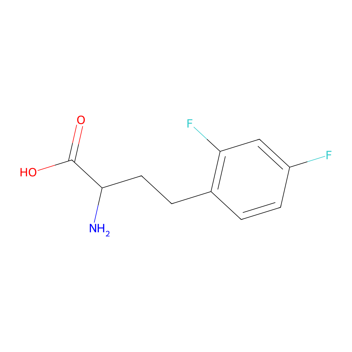 2,4-Difluoro-L-homophenylalanine molecular structure, CAS 1260593-30-3