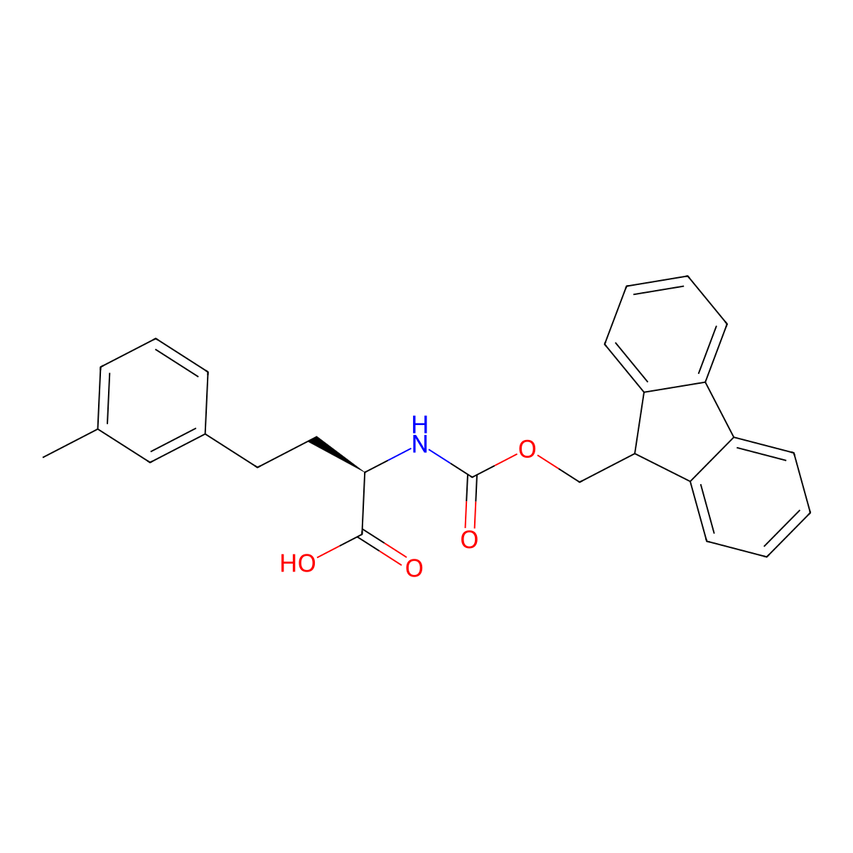 Fmoc-3-Methyl-D-Homophe molecular structure, CAS 1260594-50-0