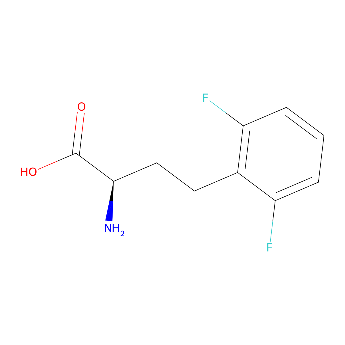 (R)-2-Amino-4-(2,6-difluoro-phenyl)-butyric acid molecular structure, CAS 1260596-10-8