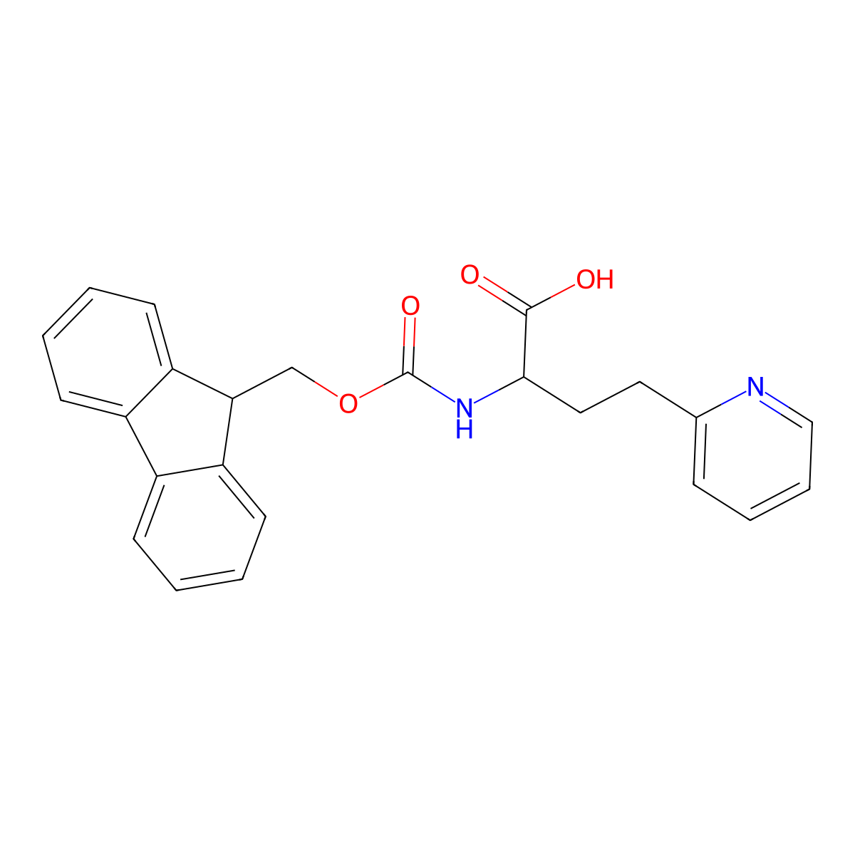 Fmoc-H2Py-OH molecular structure, CAS 1260601-08-8