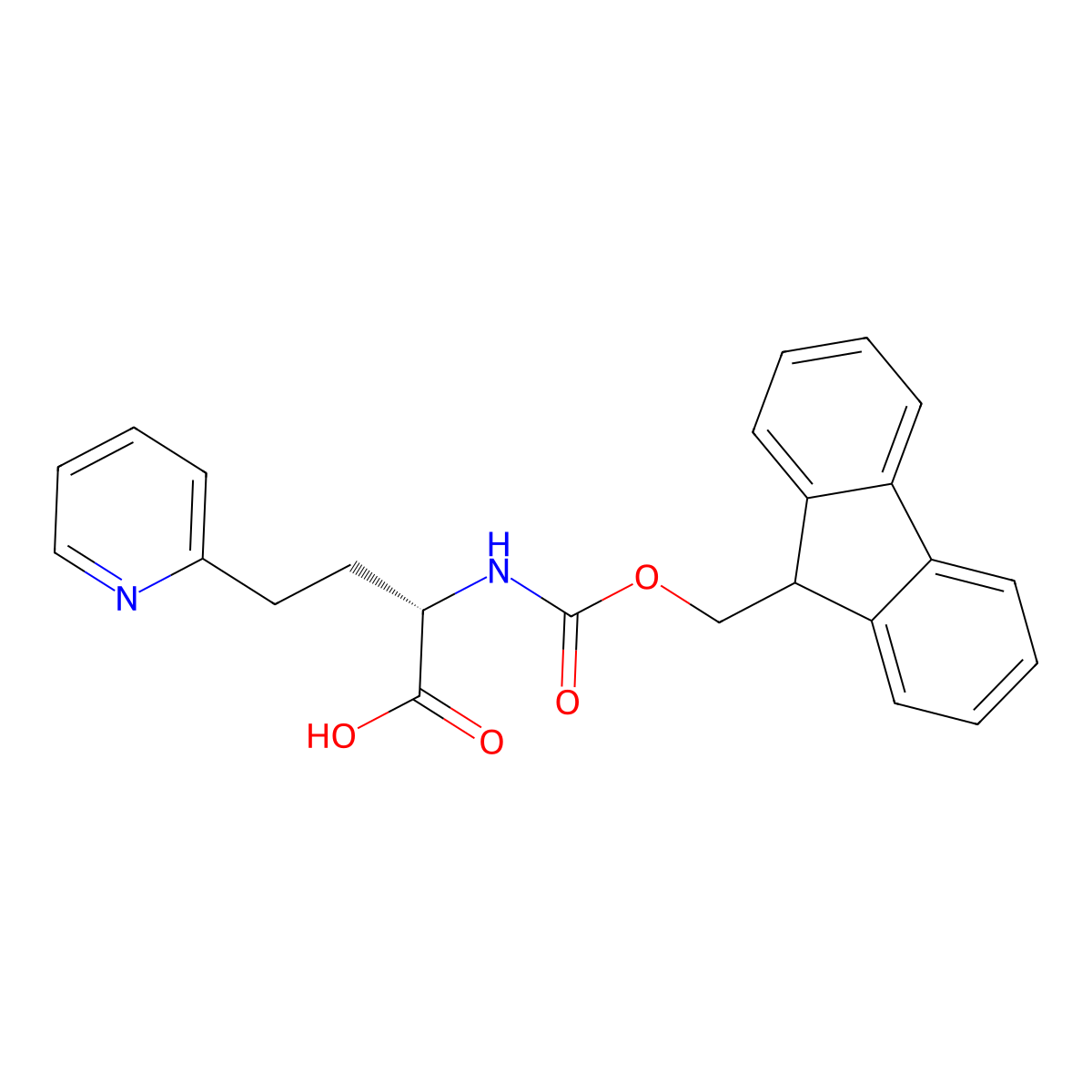 Fmoc-H2Py-OH molecular structure, CAS 1260601-08-8
