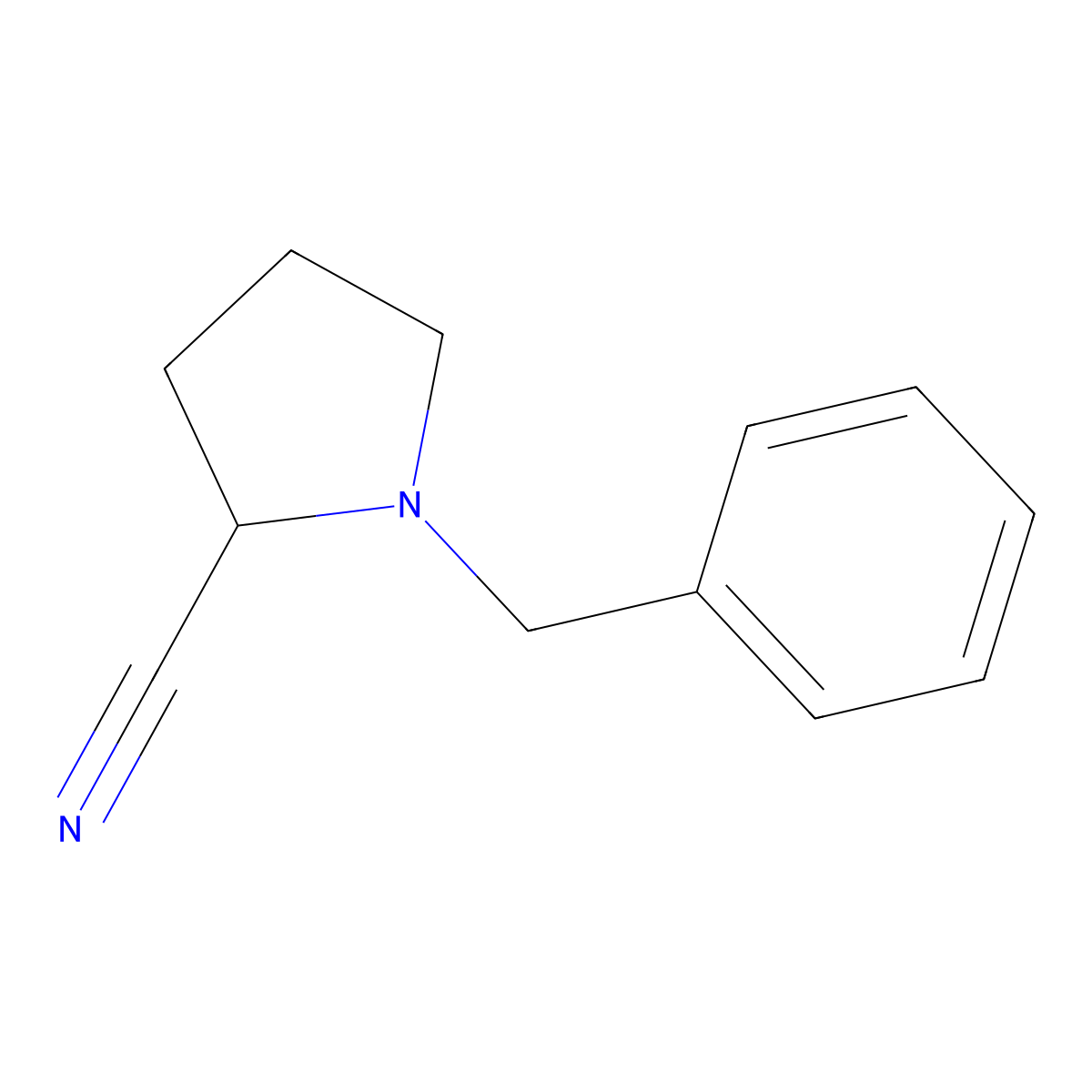 (R)-1-Benzylpyrrolidine-2-carbonitrile molecular structure, CAS 1260602-71-8