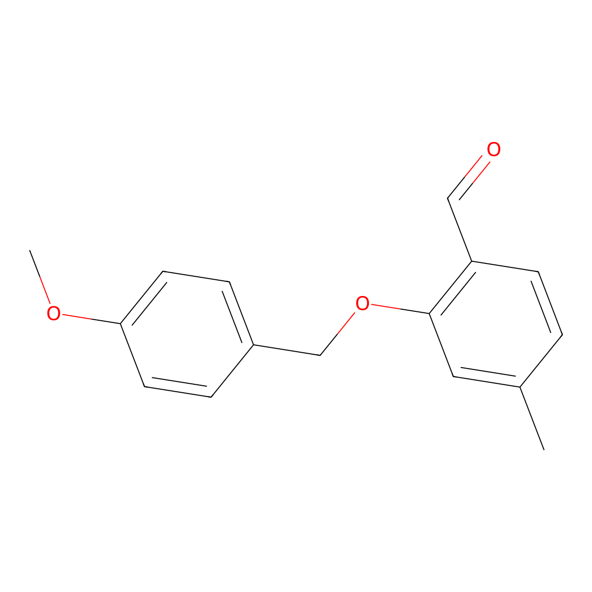 2-((4-Methoxybenzyl)oxy)-4-methylbenzaldehyde molecular structure, CAS 1260602-82-1