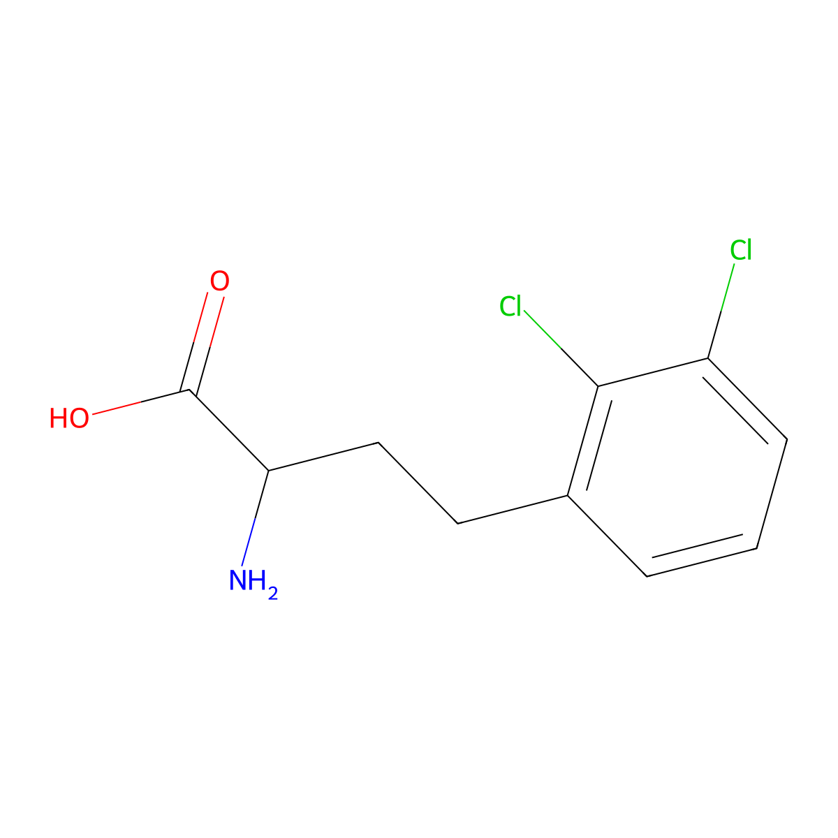 (R)-2-Amino-4-(2,3-dichloro-phenyl)-butyric acid molecular structure, CAS 1260605-14-8