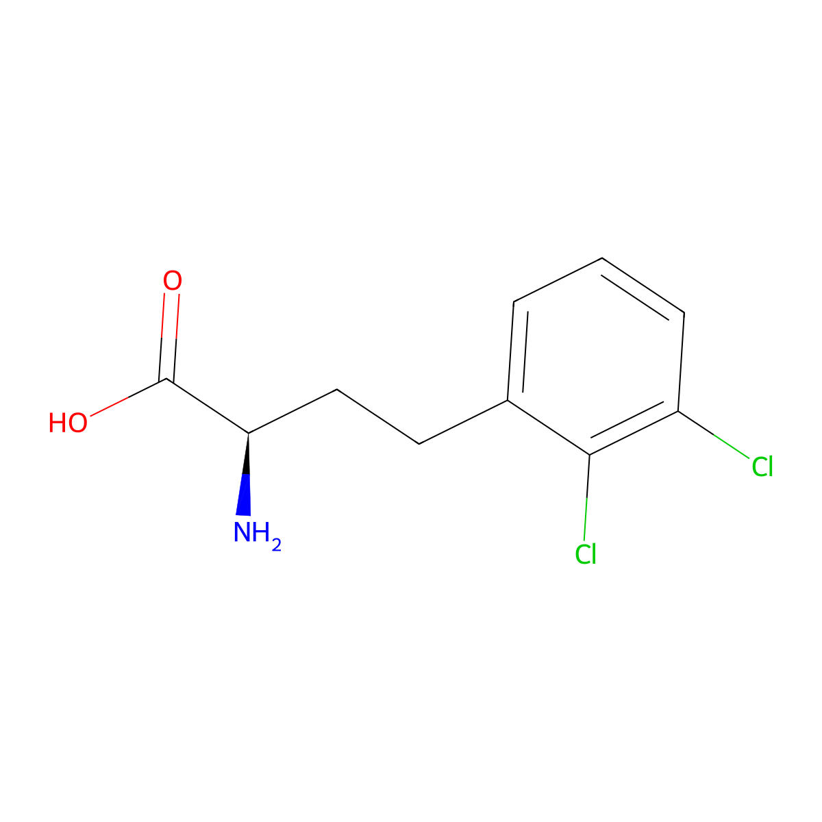 (R)-2-Amino-4-(2,3-dichloro-phenyl)-butyric acid molecular structure, CAS 1260605-14-8
