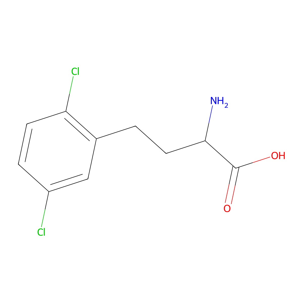 (S)-2-Amino-4-(2,5-dichloro-phenyl)-butyric acid molecular structure, CAS 1260605-24-0