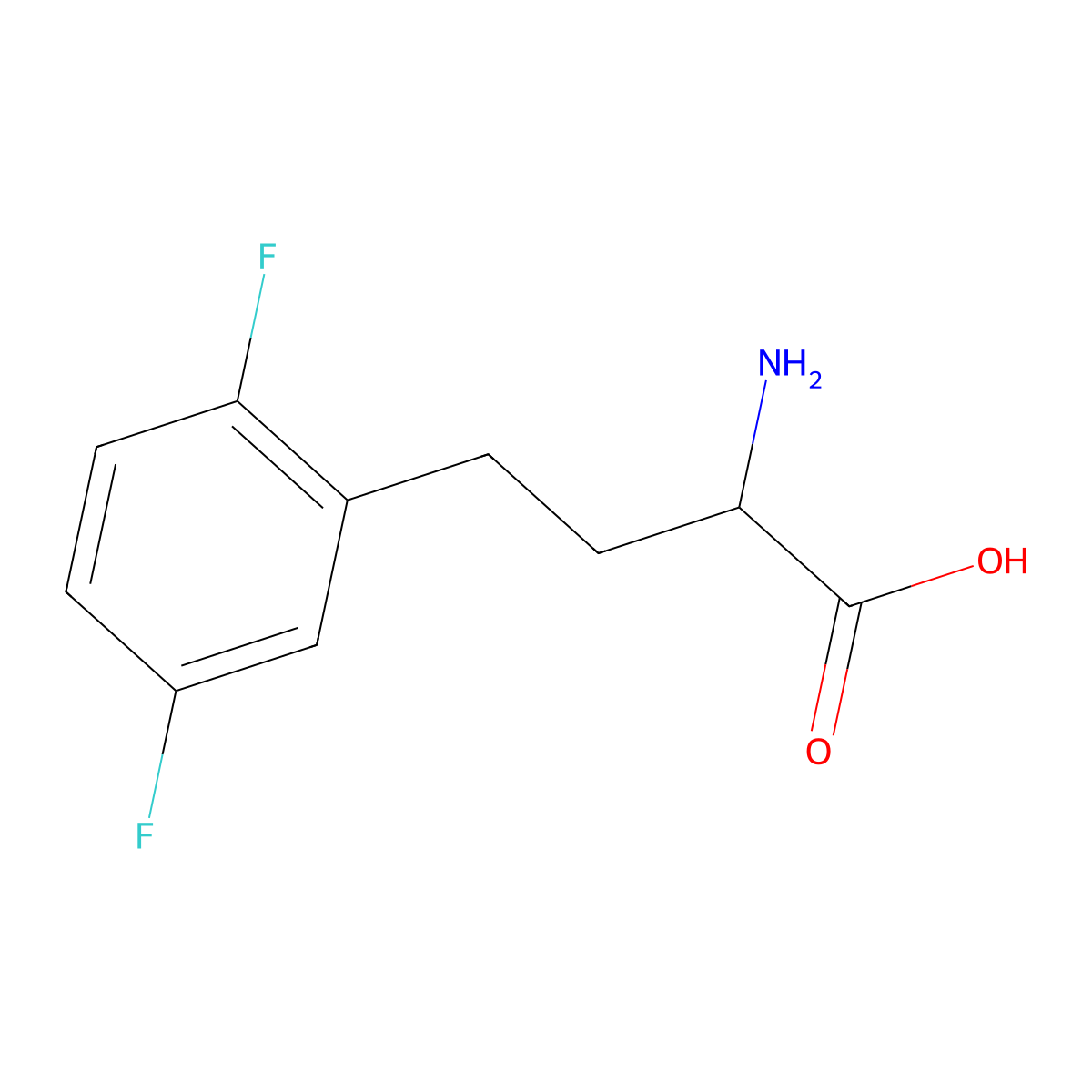 (S)-2-Amino-4-(2,5-difluoro-phenyl)-butyric acid molecular structure, CAS 1260606-07-2