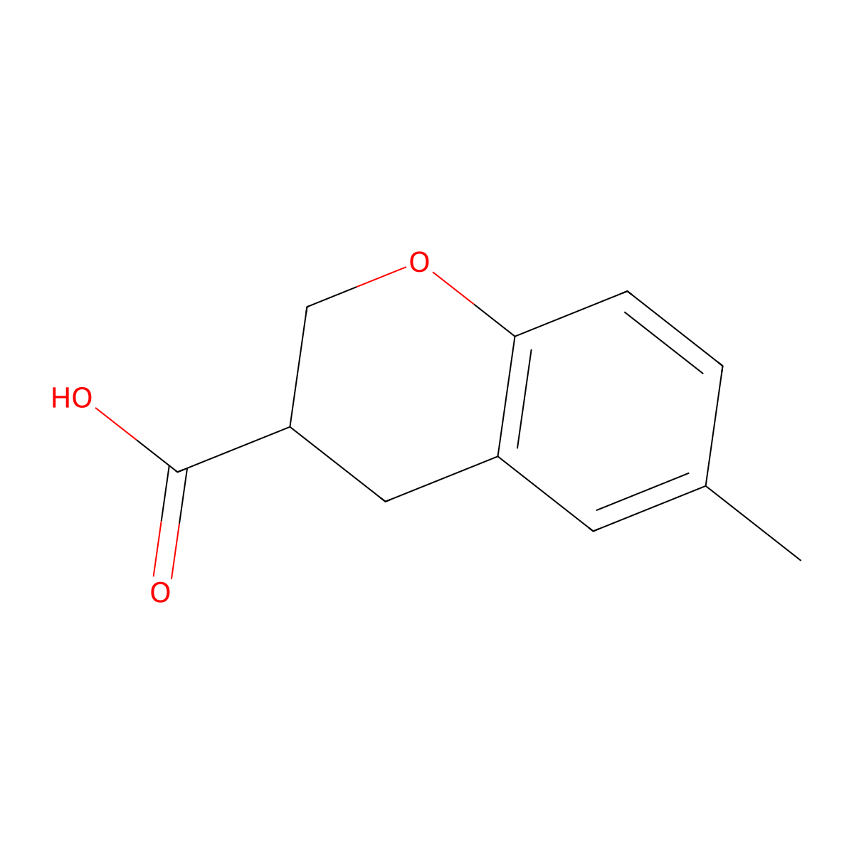 (S)-6-Methylchroman-3-carboxylic acid molecular structure, CAS 1260606-65-2