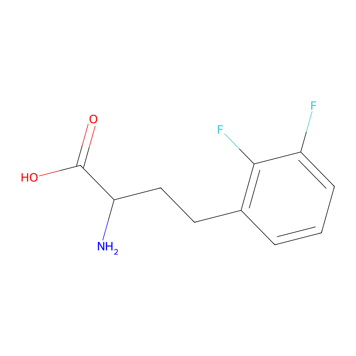 (R)-2-Amino-4-(2,3-difluoro-phenyl)-butyric acid molecular structure, CAS 1260607-51-9