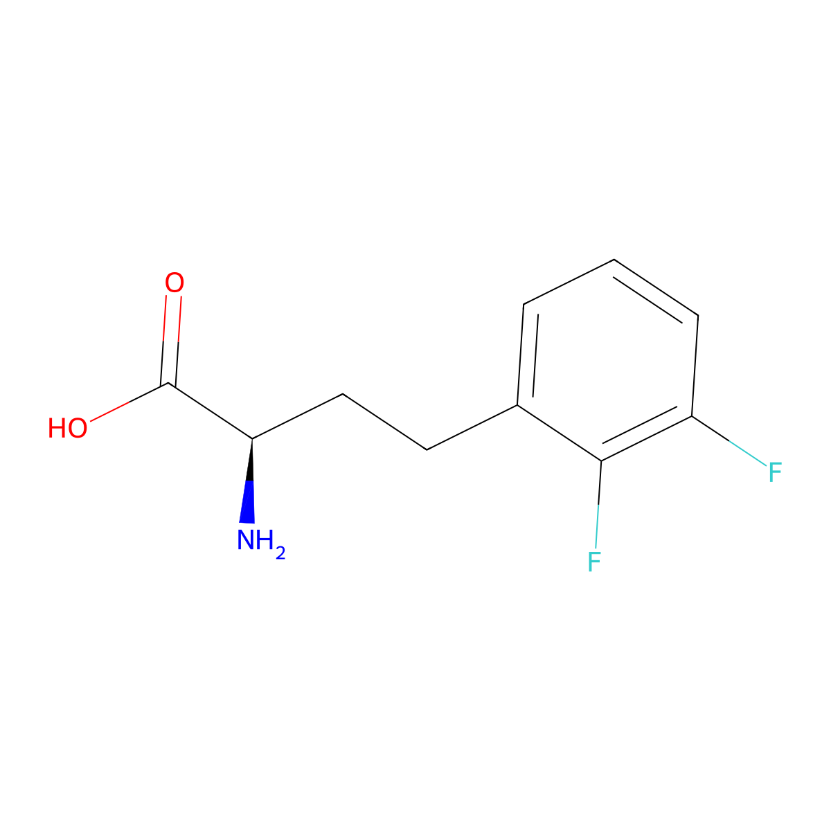 (R)-2-Amino-4-(2,3-difluoro-phenyl)-butyric acid molecular structure, CAS 1260607-51-9
