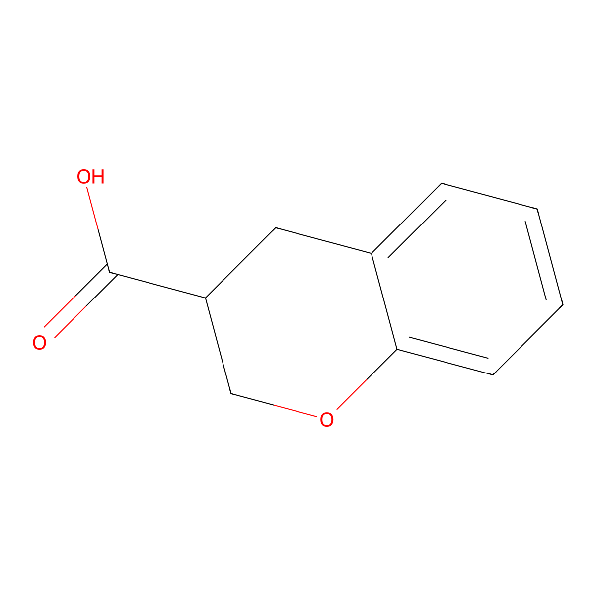 (R)-Chroman-3-carboxylic acid molecular structure, CAS 1260609-71-9