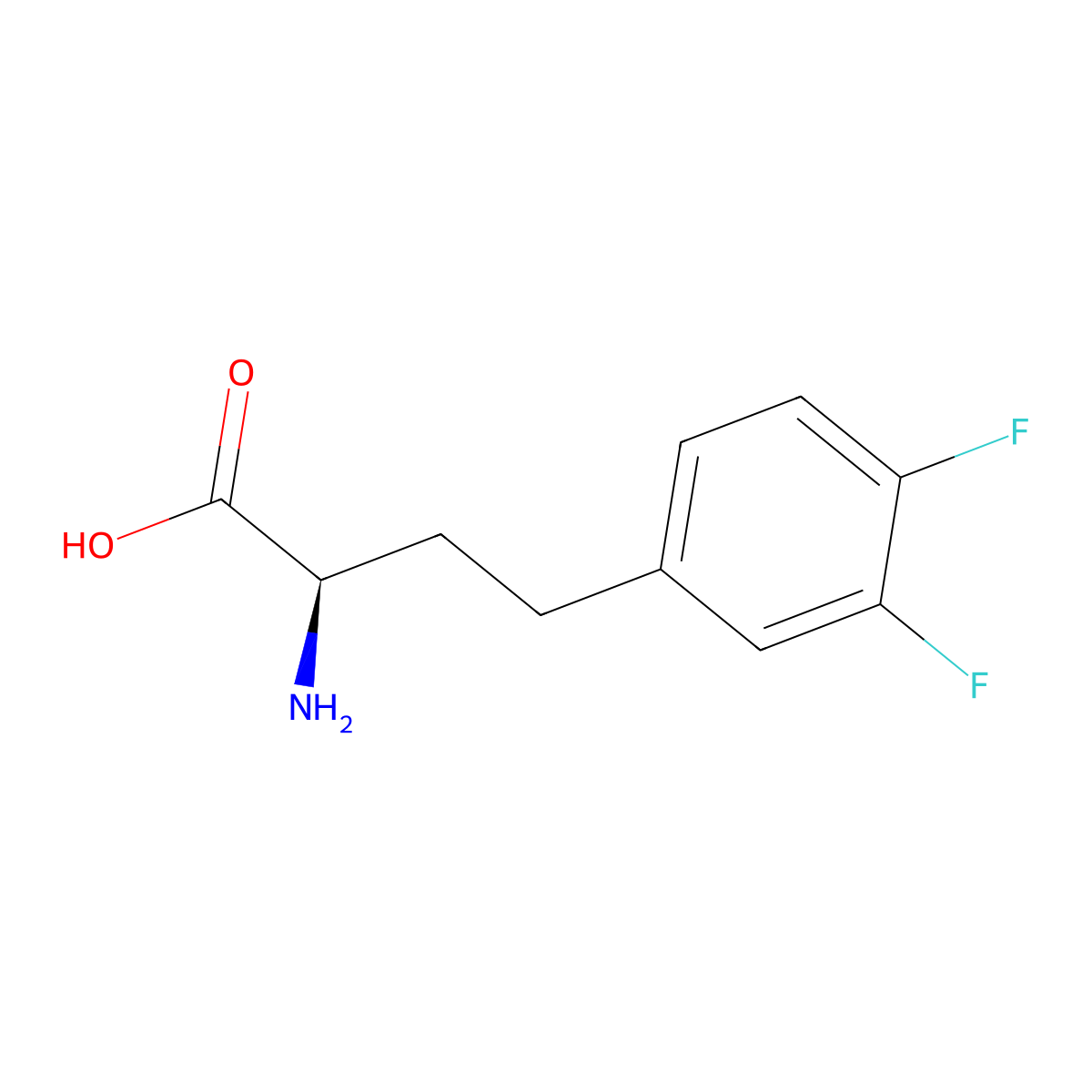 3,4-Difluoro-D-homophenylalanine molecular structure, CAS 1260610-37-4