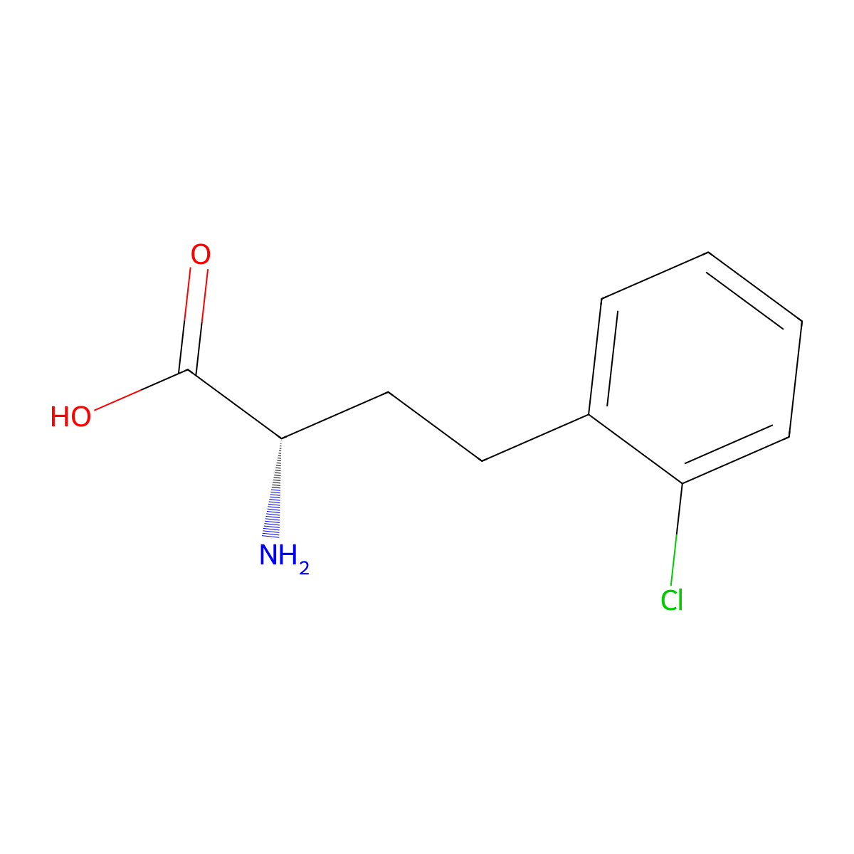 (S)-a-Amino-2-chloro-benzenebutanoic acid molecular structure, CAS 1260611-09-3