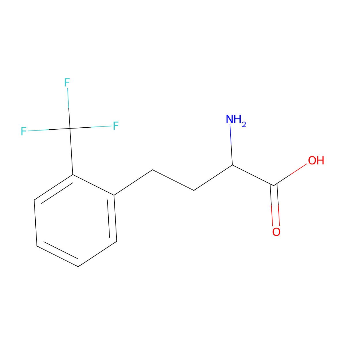 2-Trifluoromethyl-D-homophenylalanine molecular structure, CAS 1260614-29-6