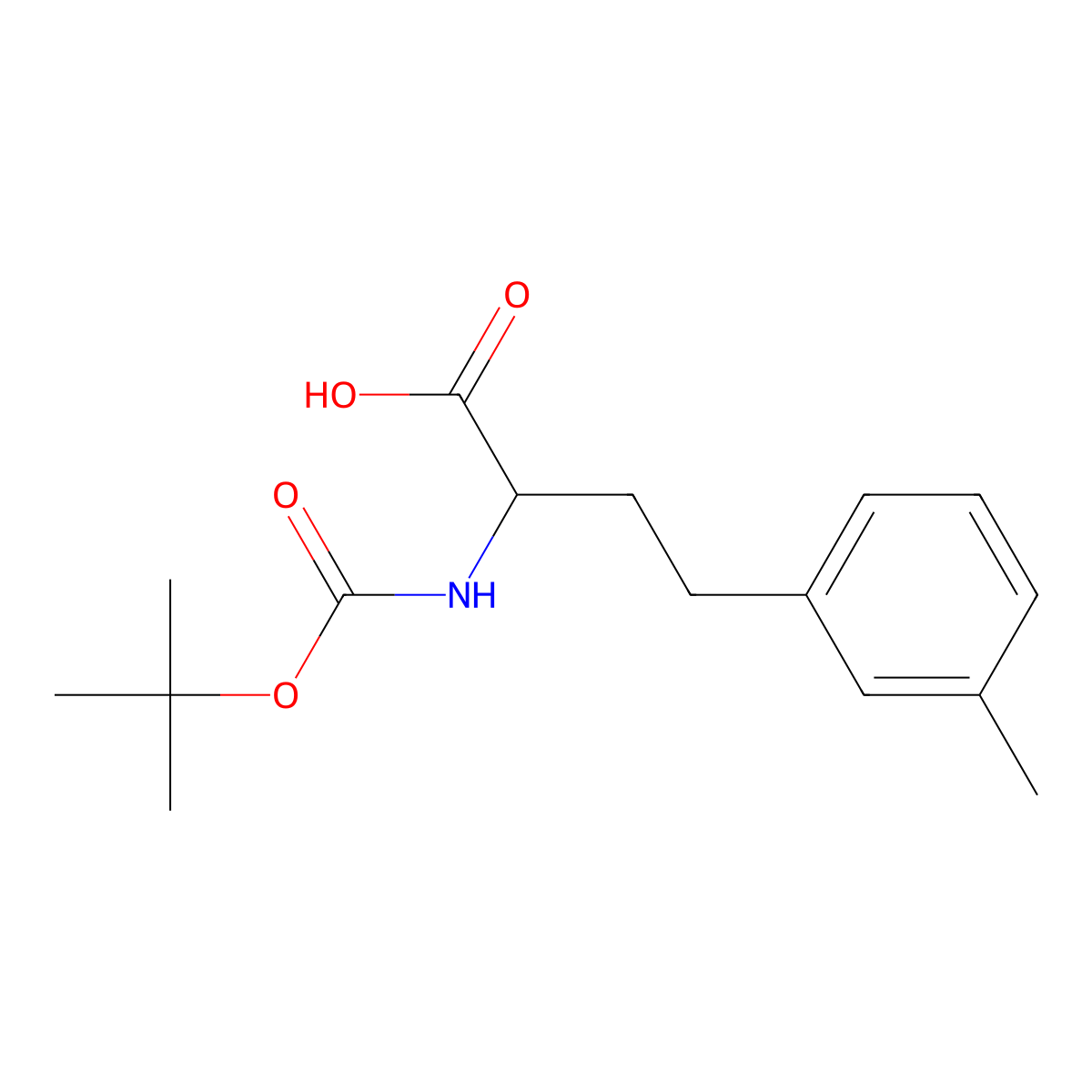 Boc-3-methyl-D-homophenylalanine molecular structure, CAS 1260618-31-2