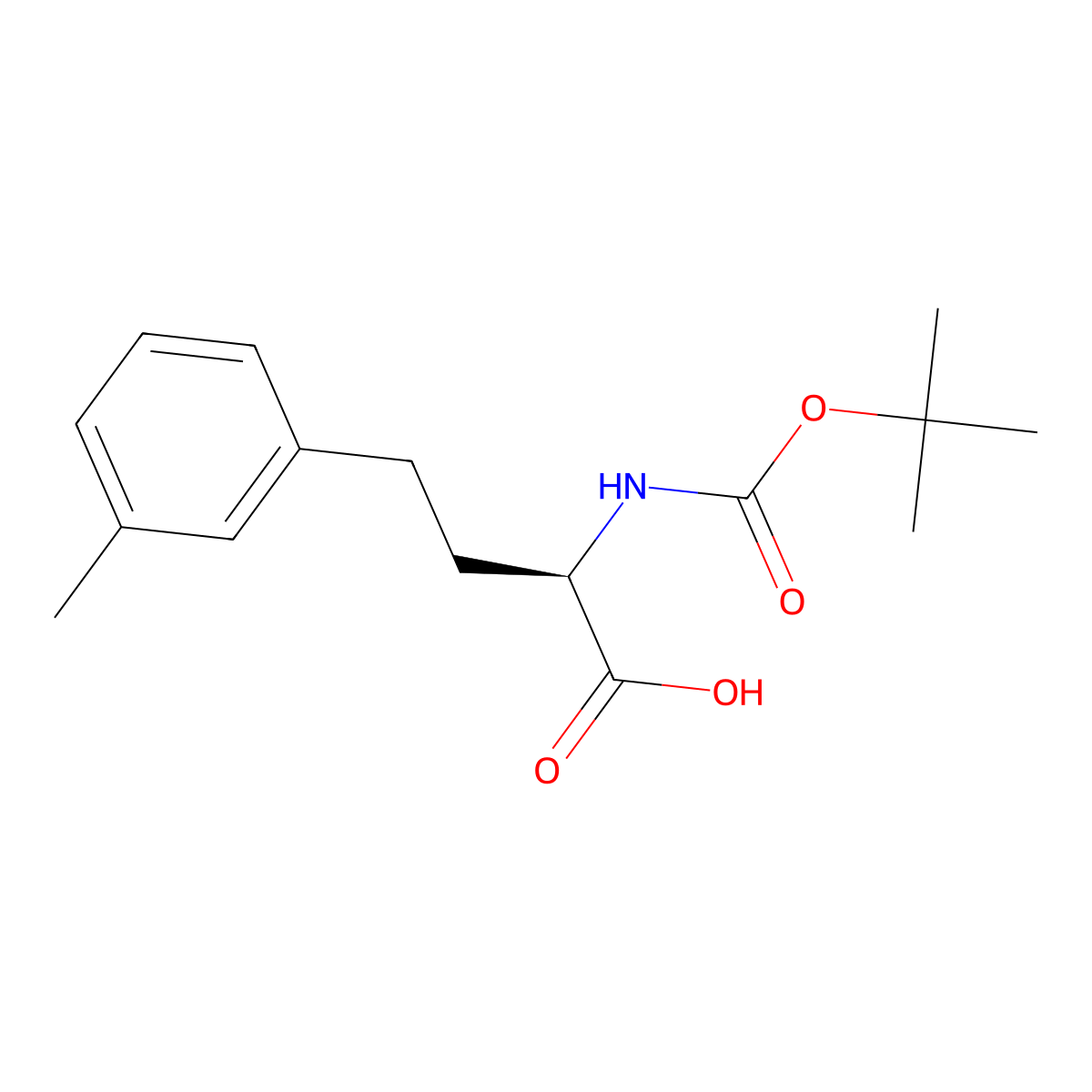 Boc-3-methyl-D-homophenylalanine molecular structure, CAS 1260618-31-2