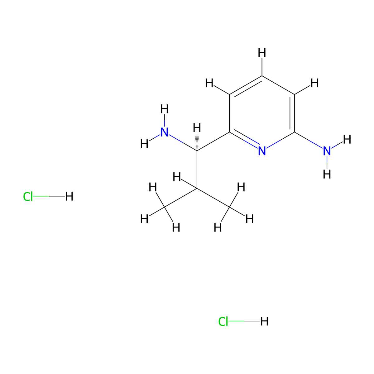 (R)-6-(1-Amino-2-methyl-propyl)-pyridin-2-ylamine dihydrochloride molecular structure, CAS 1260619-28-0