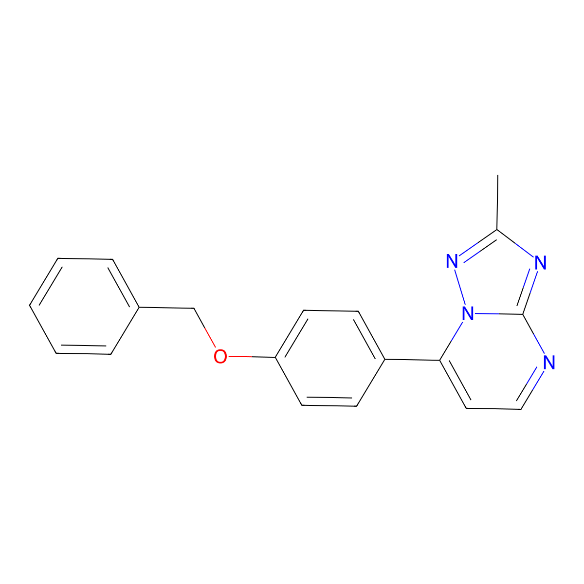 7-[4-(Benzyloxy)phenyl]-2-methyl[1,2,4]triazolo[1,5-a]pyrimidine molecular structure, CAS 1260627-02-8