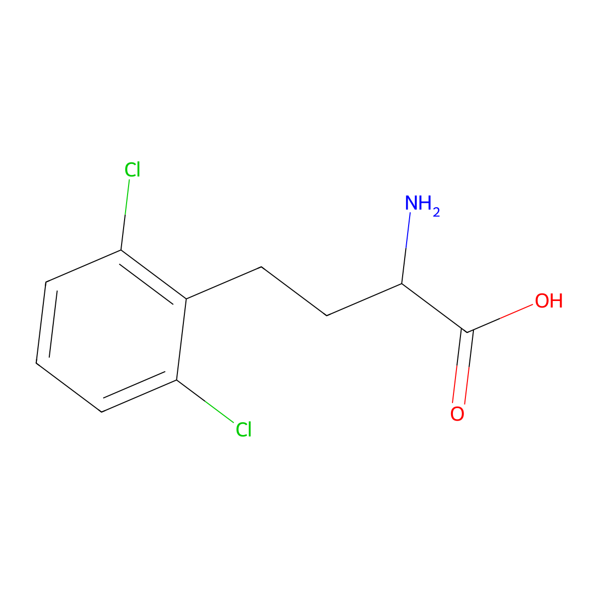 2-Amino-4-(2,6-dichloro-phenyl)-butyric acid molecular structure, CAS 1260637-28-2