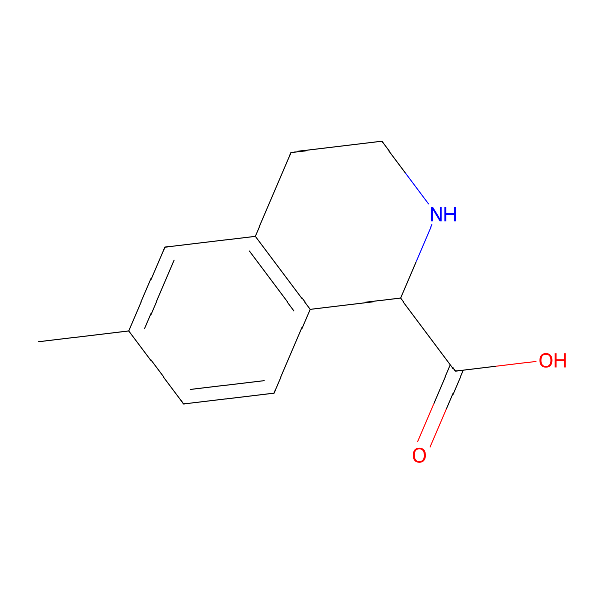 6-Methyl-1,2,3,4-tetrahydro-isoquinoline-1-carboxylic acid molecular structure, CAS 1260637-29-3