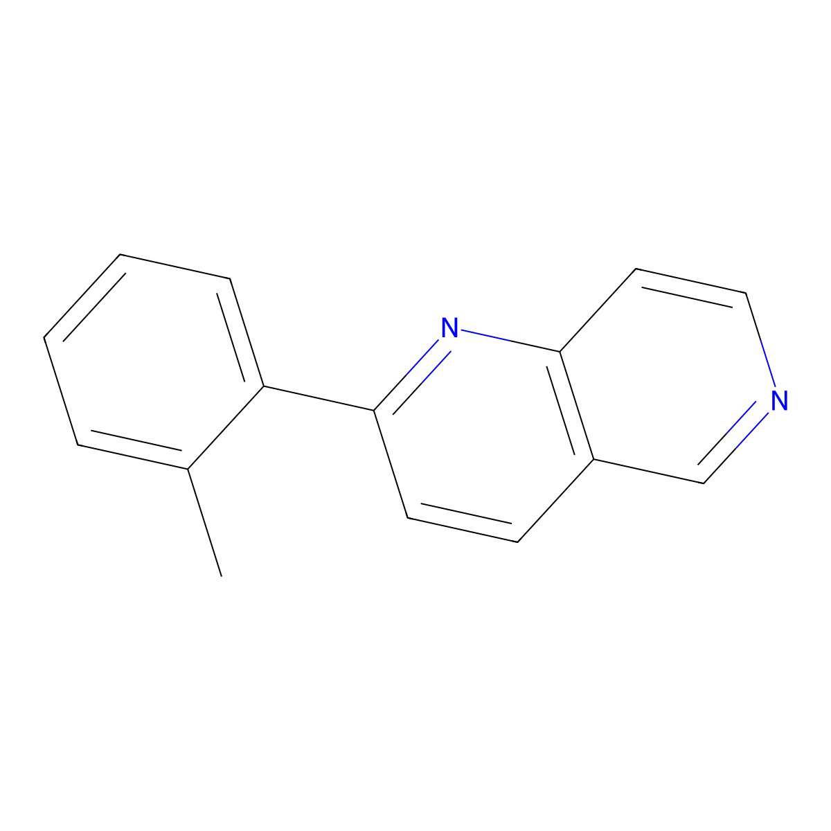 2-(2-Methylphenyl)-1,6-naphthyridine molecular structure, CAS 1260637-62-4