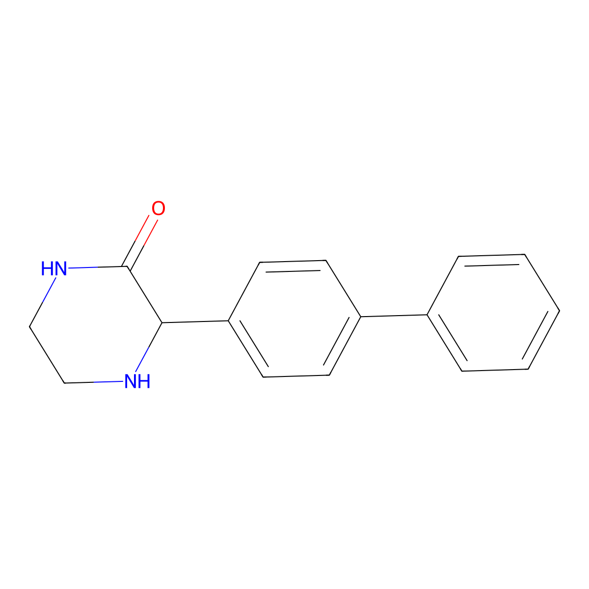 3-Biphenyl-4-YL-piperazin-2-one molecular structure, CAS 1260638-23-0