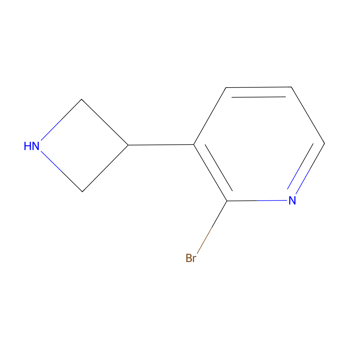 3-(Azetidin-3-yl)-2-bromopyridine molecular structure, CAS 1260640-52-5