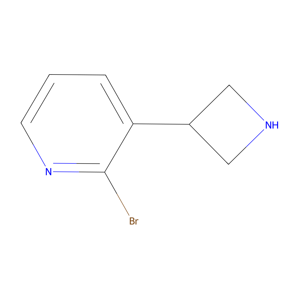 3-(Azetidin-3-yl)-2-bromopyridine molecular structure, CAS 1260640-52-5