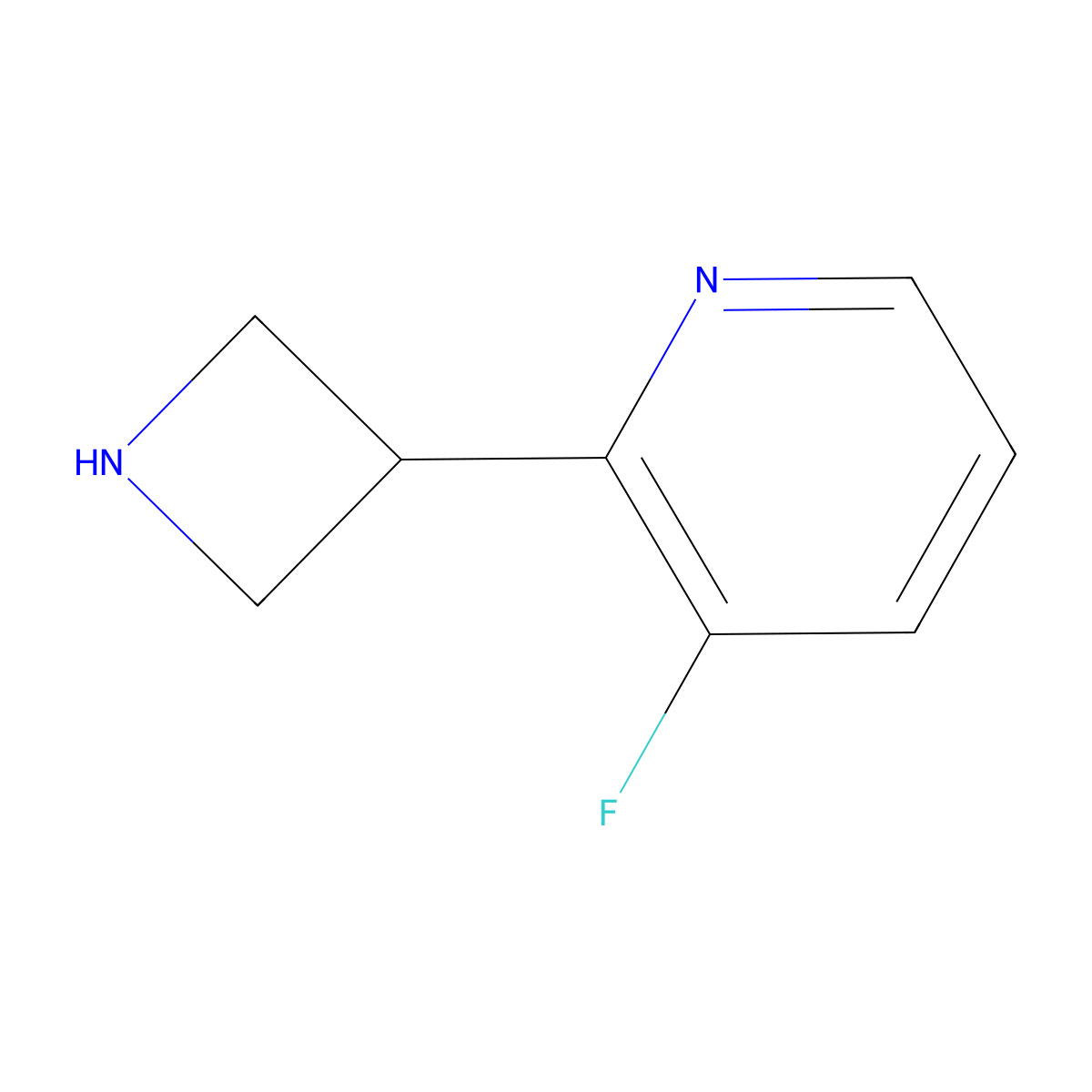 2-(Azetidin-3-yl)-3-fluoropyridine molecular structure, CAS 1260642-04-3