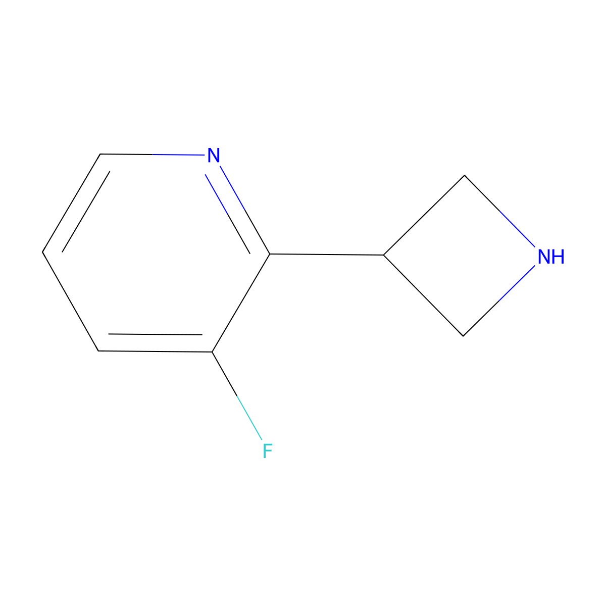 2-(Azetidin-3-yl)-3-fluoropyridine molecular structure, CAS 1260642-04-3