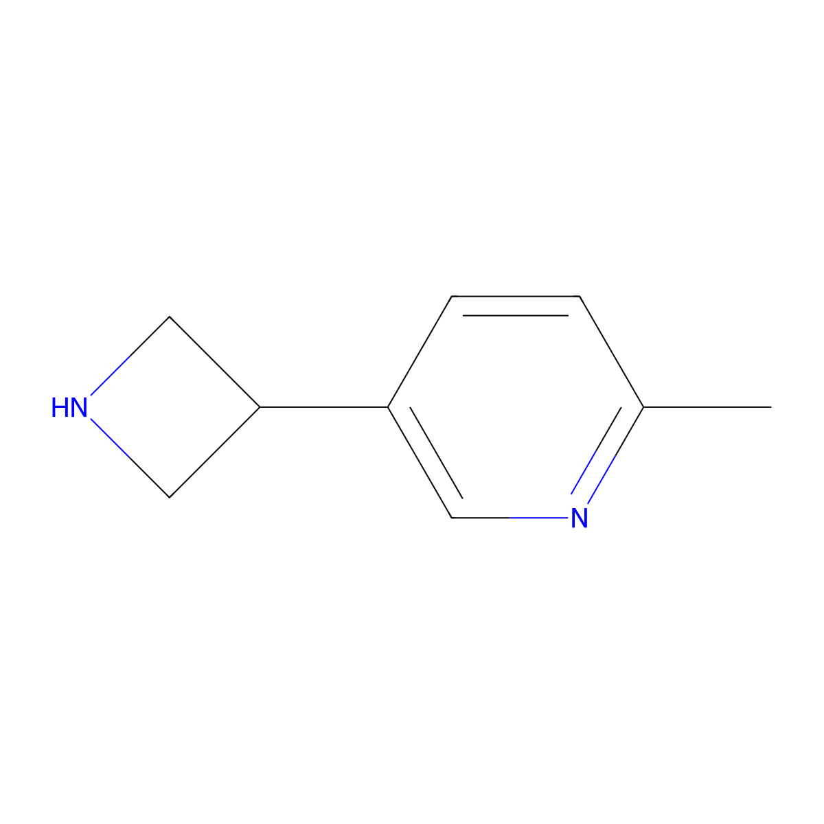 5-(Azetidin-3-yl)-2-methylpyridine molecular structure, CAS 1260642-05-4