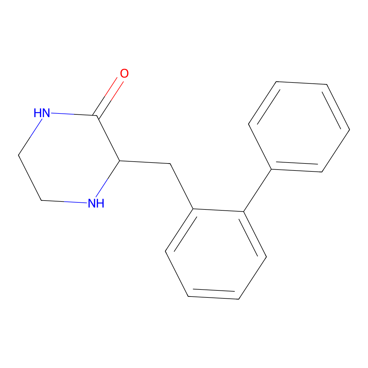 3-Biphenyl-2-ylmethyl-piperazin-2-one molecular structure, CAS 1260643-16-0