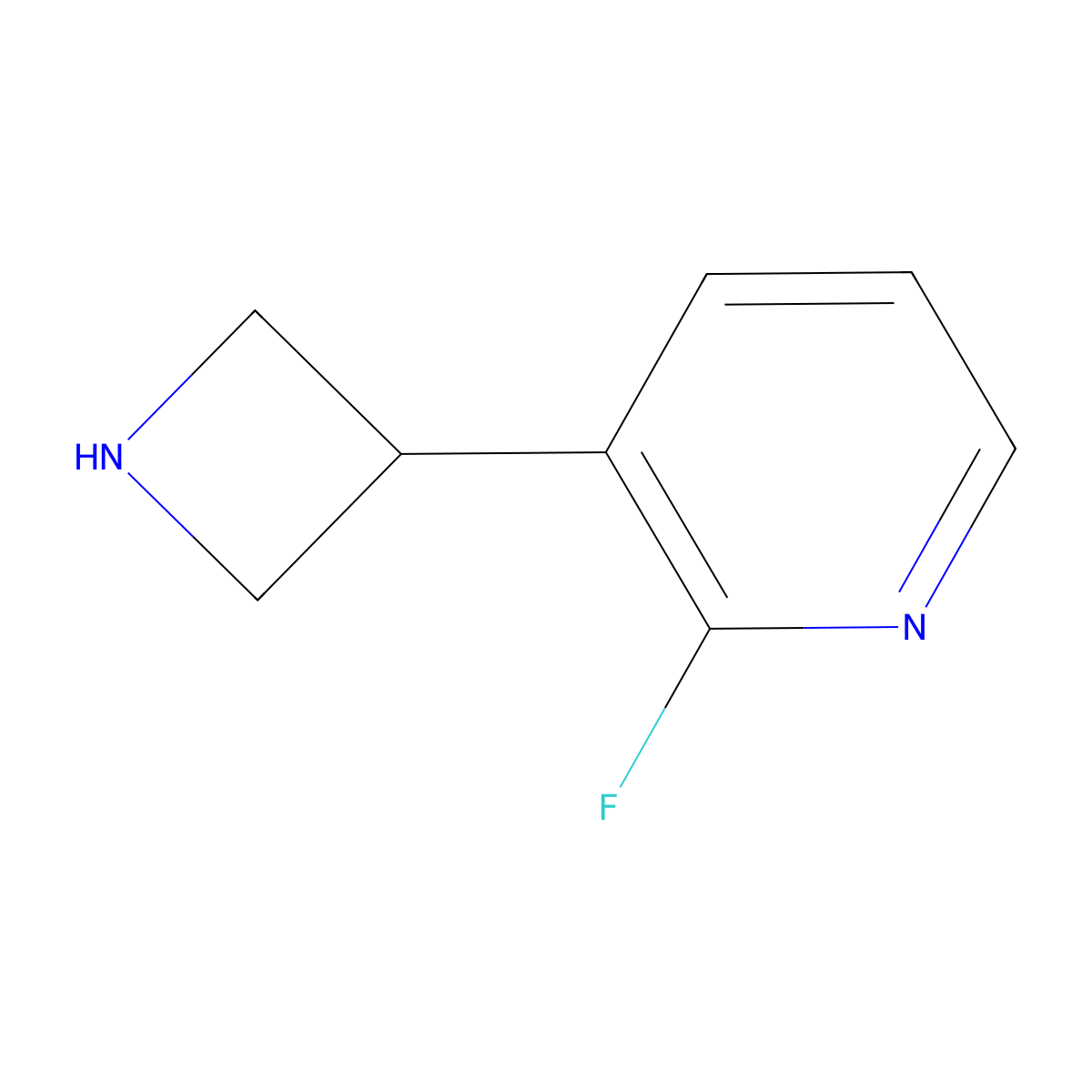 3-(Azetidin-3-yl)-2-fluoropyridine molecular structure, CAS 1260644-43-6