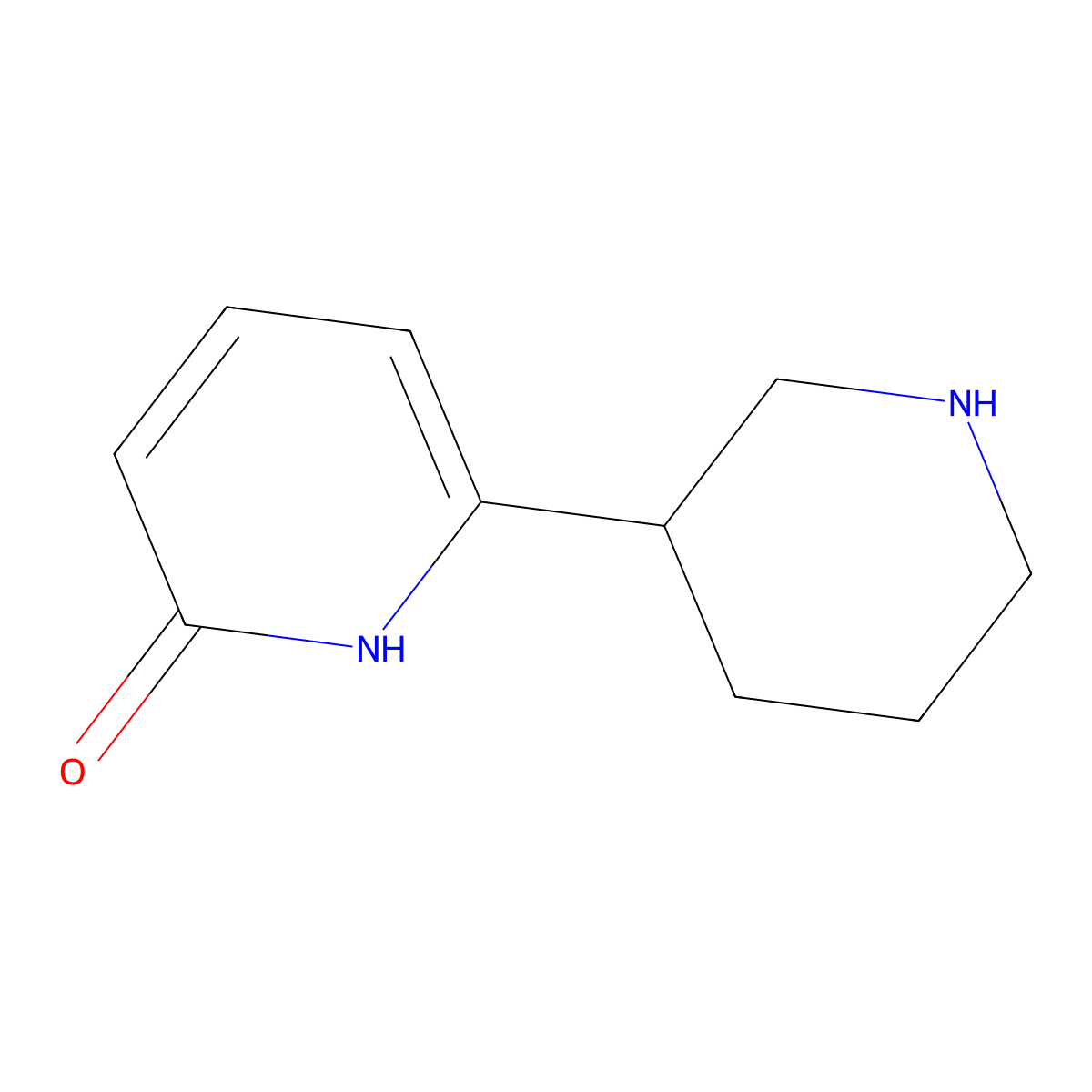 2-Hydroxy-6-(piperidin-3-yl)pyridine molecular structure, CAS 1260647-39-9