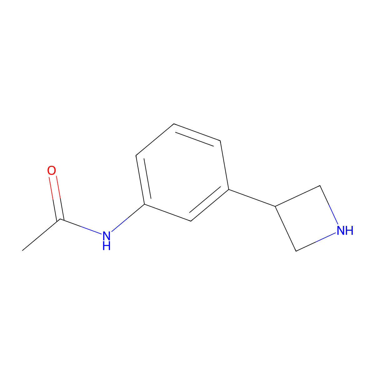 n-[3-(Azetidin-3-yl)phenyl]acetamide molecular structure, CAS 1260648-49-4