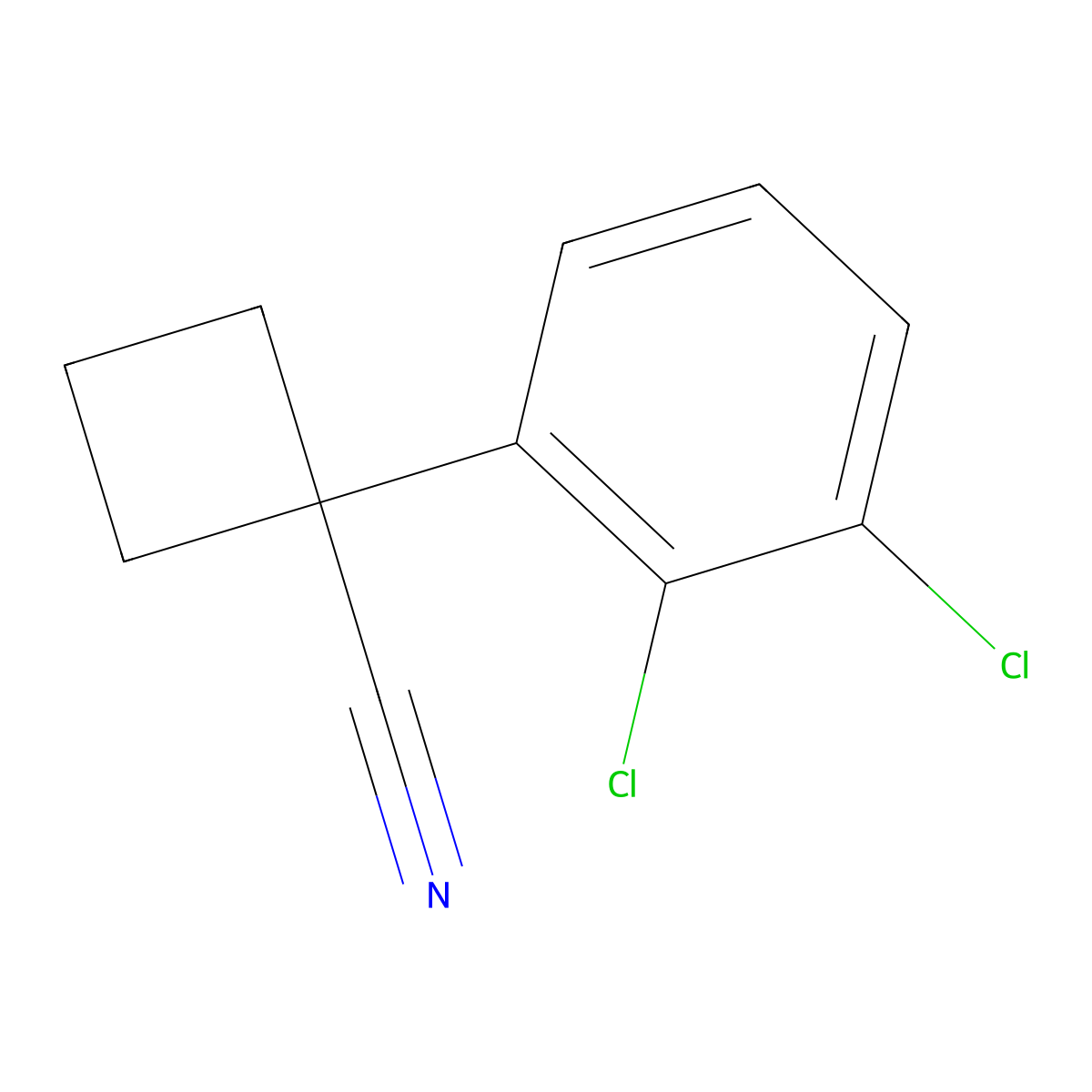 1-(2,3-Dichlorophenyl)cyclobutanecarbonitrile molecular structure, CAS 1260653-34-6