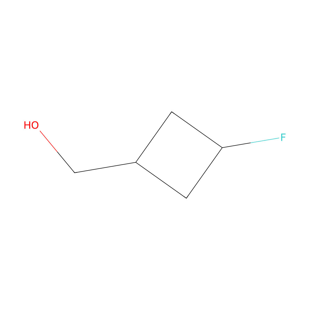 (3-Fluorocyclobutyl)methanol molecular structure, CAS 1260654-20-3