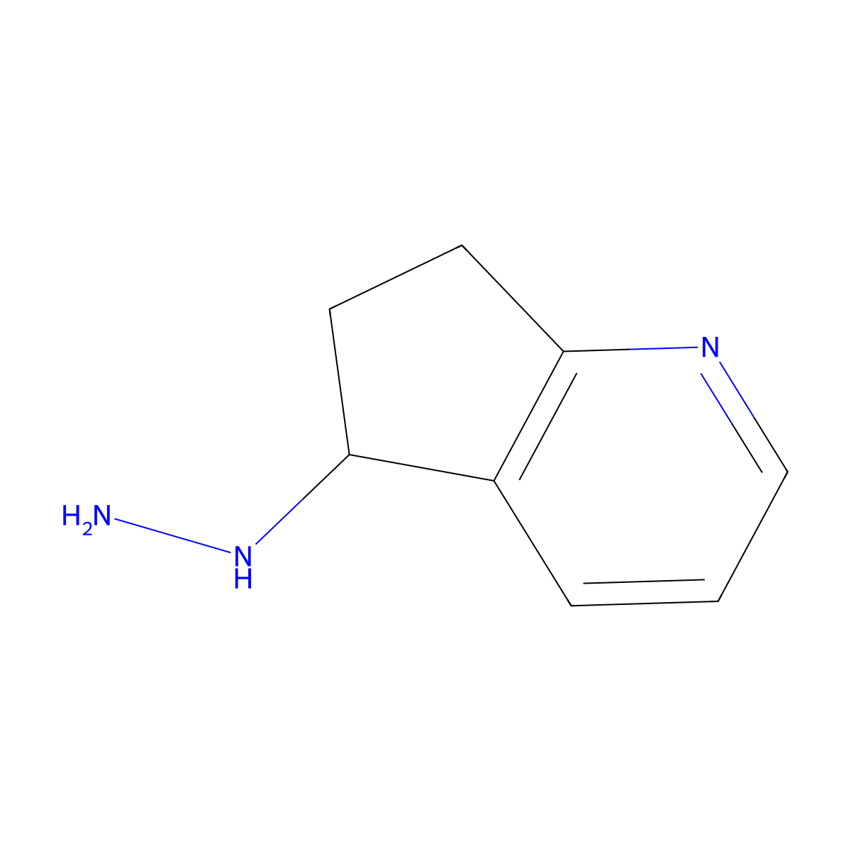5-Hydrazinyl-6,7-dihydro-5H-cyclopenta[b]pyridine molecular structure, CAS 1260655-14-8