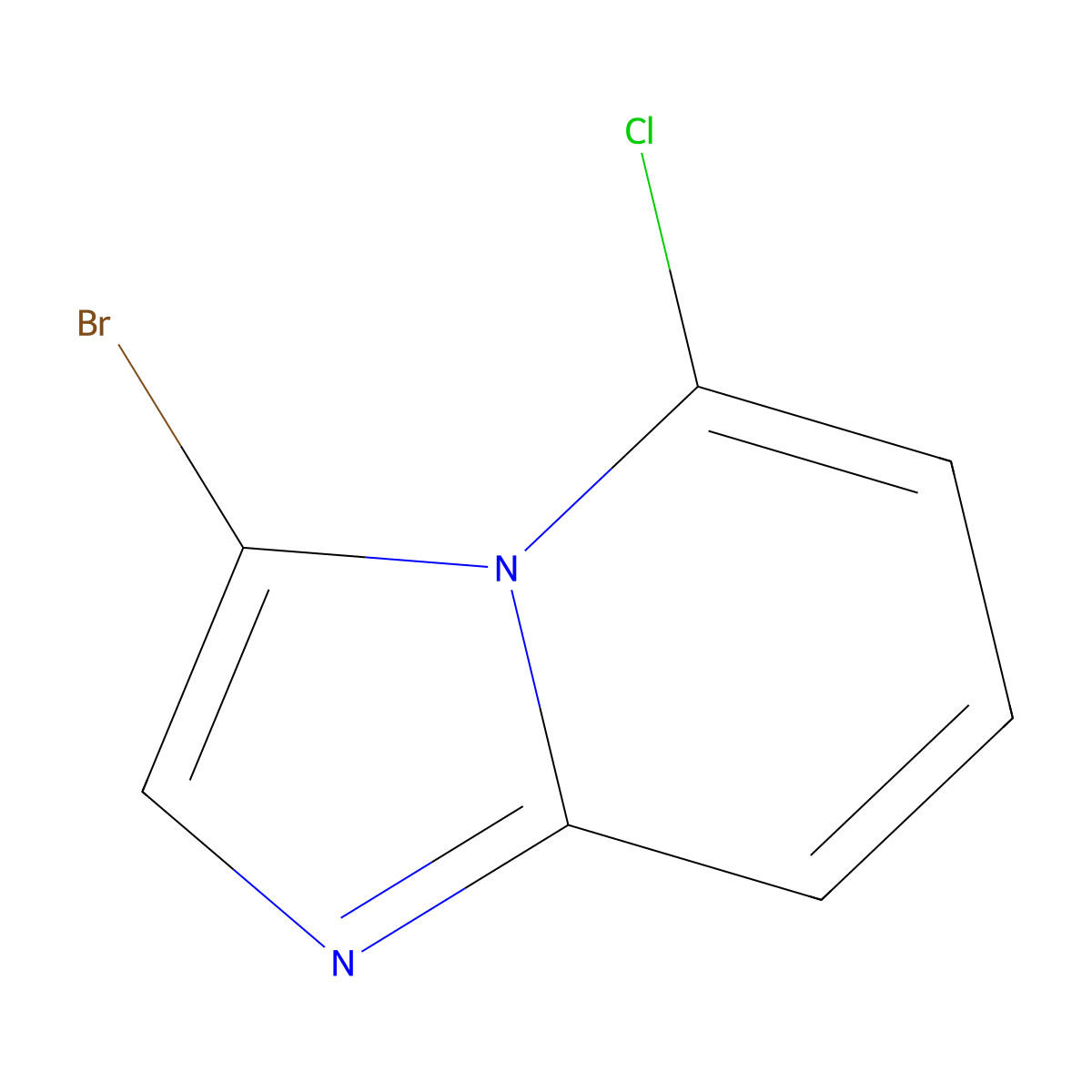 3-Bromo-5-chloroimidazo[1,2-A]pyridine molecular structure, CAS 1260656-94-7