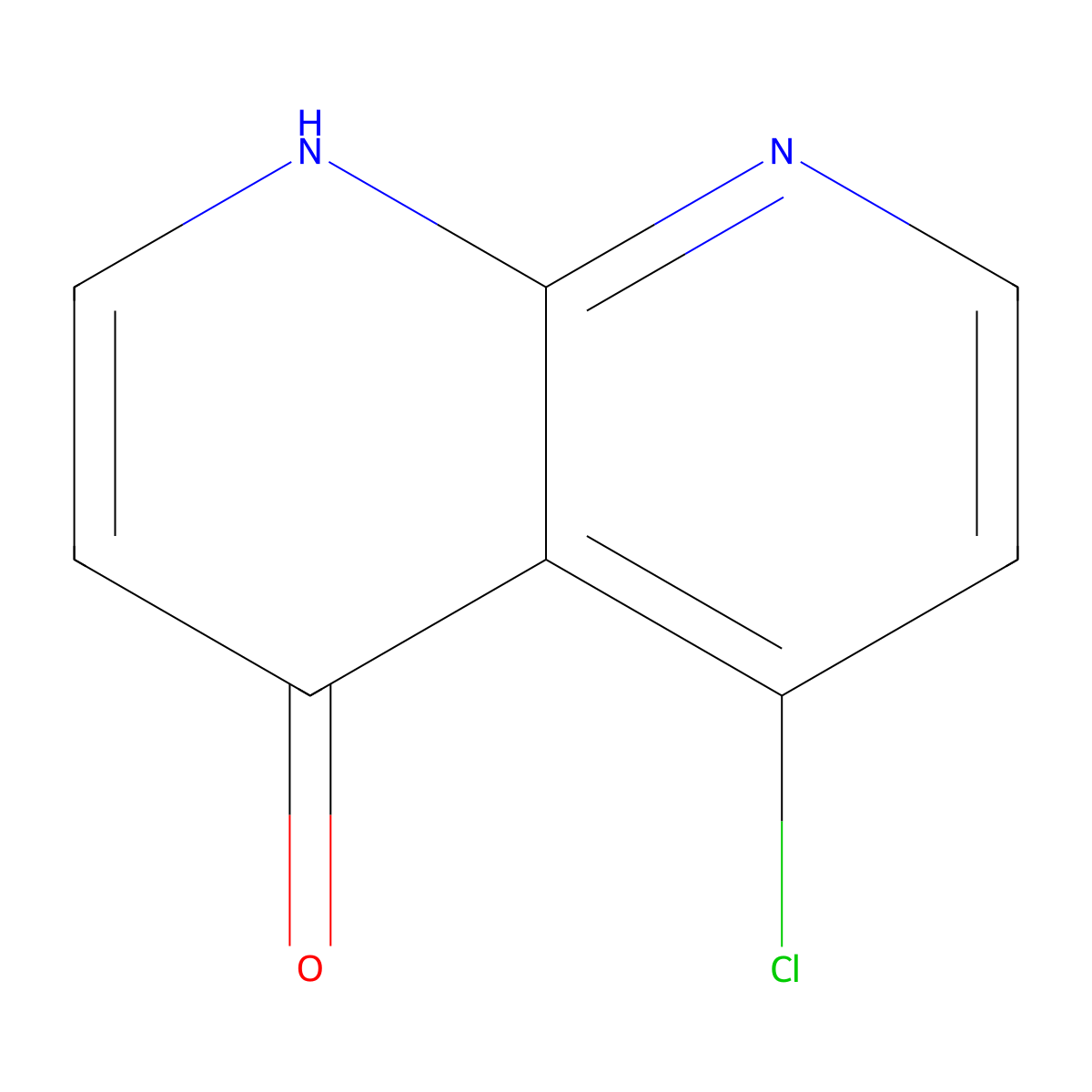5-Chloro-1,8-naphthyridin-4(1H)-one molecular structure, CAS 1260656-96-9
