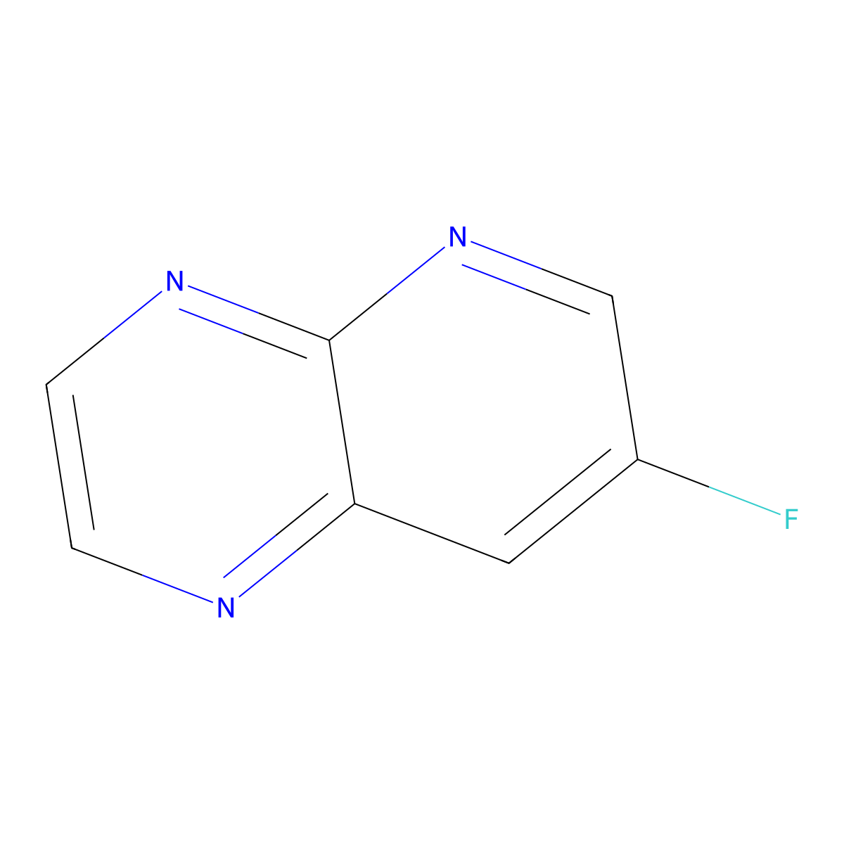7-Fluoropyrido[2,3-b]pyrazine molecular structure, CAS 1260657-02-0