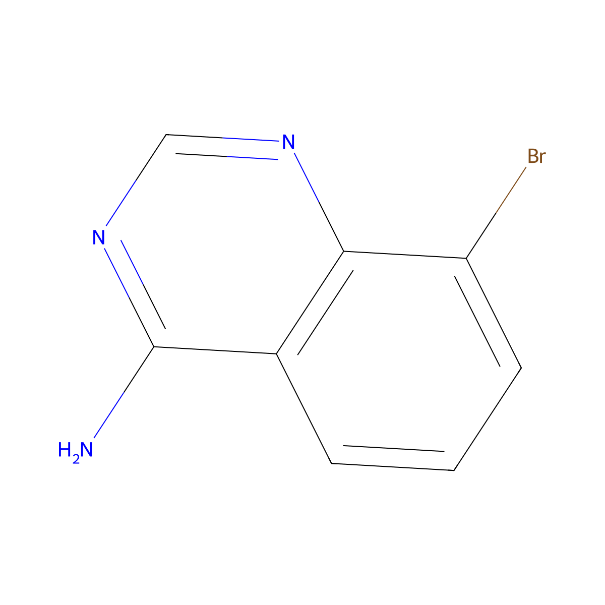 8-Bromoquinazolin-4-amine molecular structure, CAS 1260657-19-9